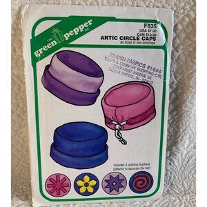 The Green Pepper Artic Circle Caps Pattern F835 2002